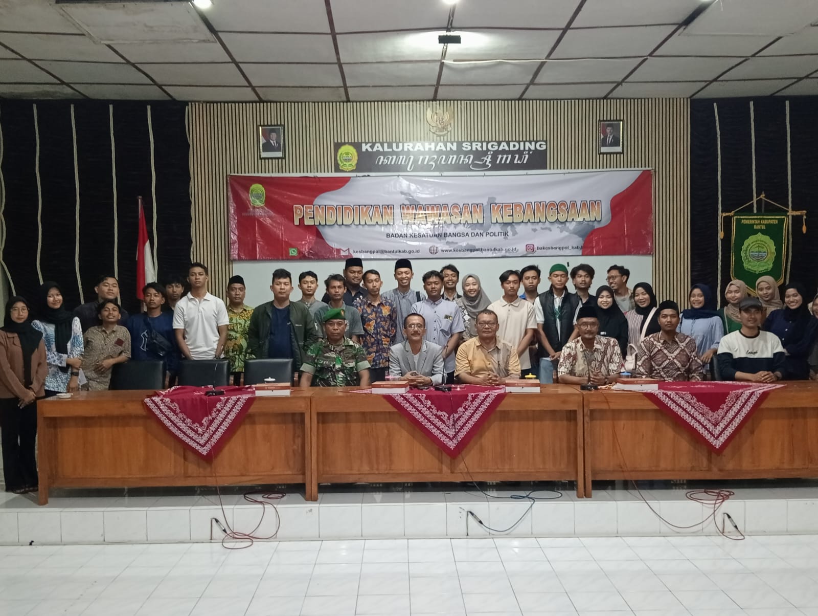 Pemkal Srigading dan Kesbangpol Bantul Selenggarakan Pendidikan Wawasan Kebangsaan