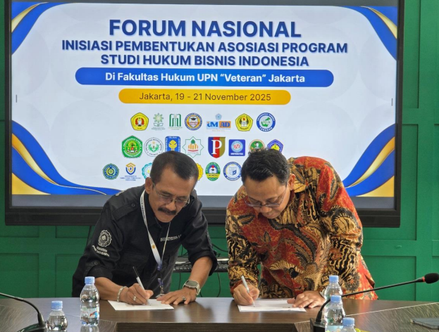 Prodi Hukum Bisnis Fakultas Bisnis dan Hukum Universitas PGRIYogyakarta menjadi salah satu Prodi Pendiri Asosiasi Program Studi HukumBisnis untuk Perkuat Identitas Kurikulum Hukum Bisnis Nasional